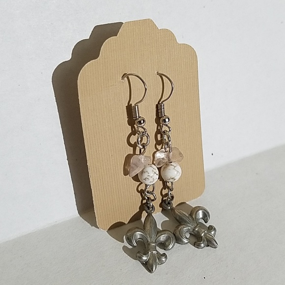 Jewelry - Handmade earrings fleur-de-lis J1